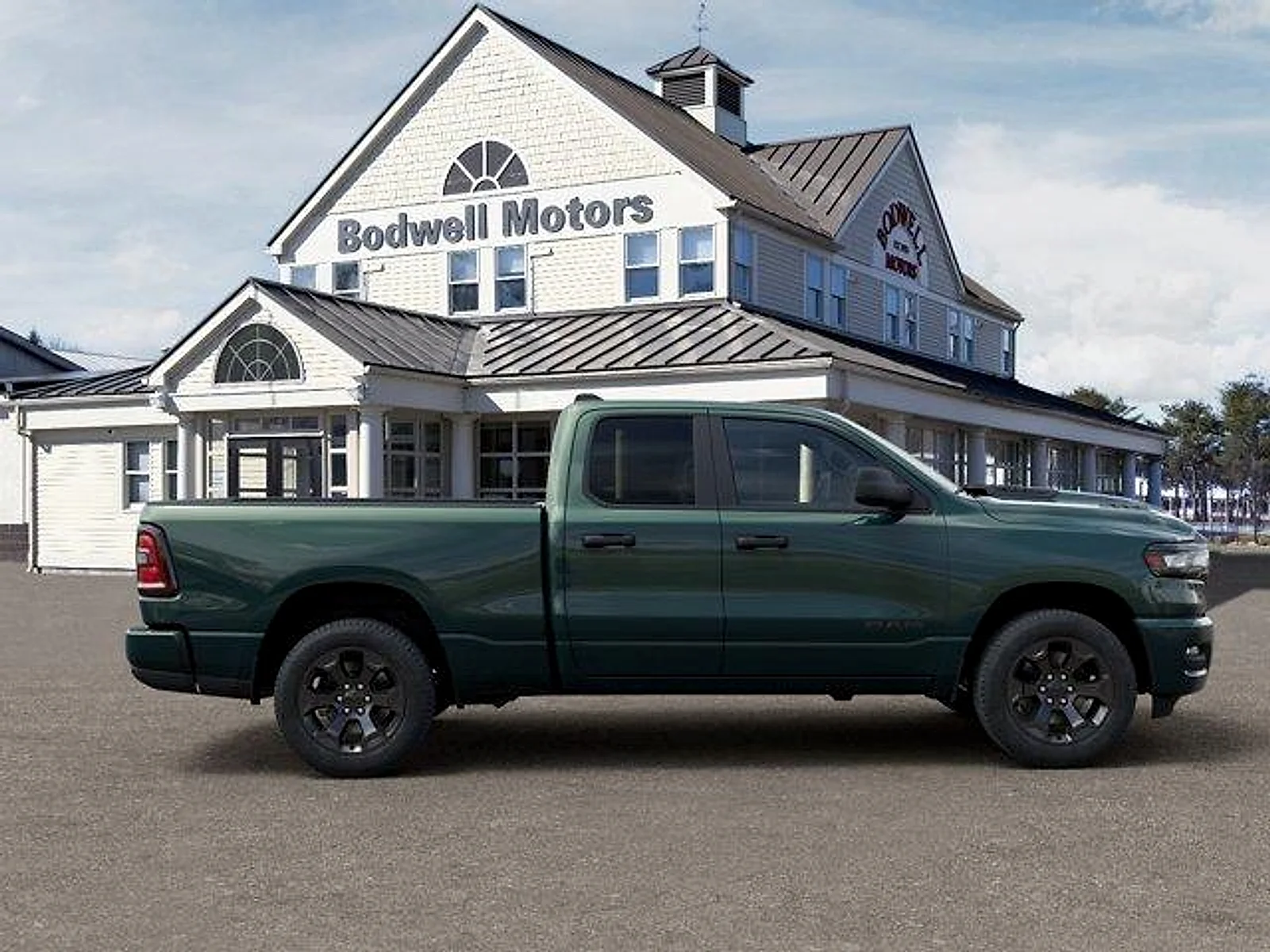 New 2026 Serrano Green Metallic RAM Express Quad Cab 4x4 6