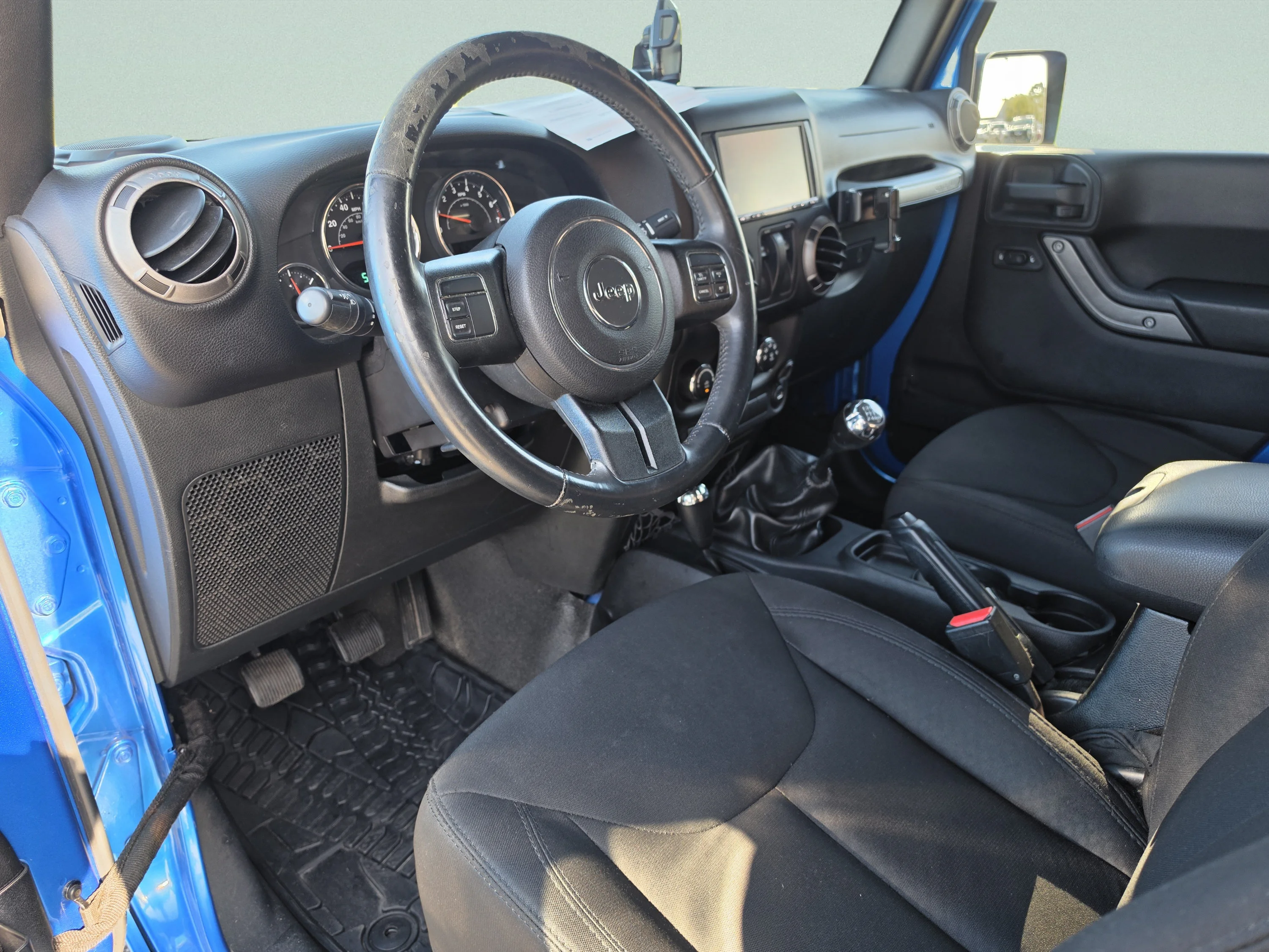 Used 2015 Hydro Blue Pearl Coat Jeep Sport image 18