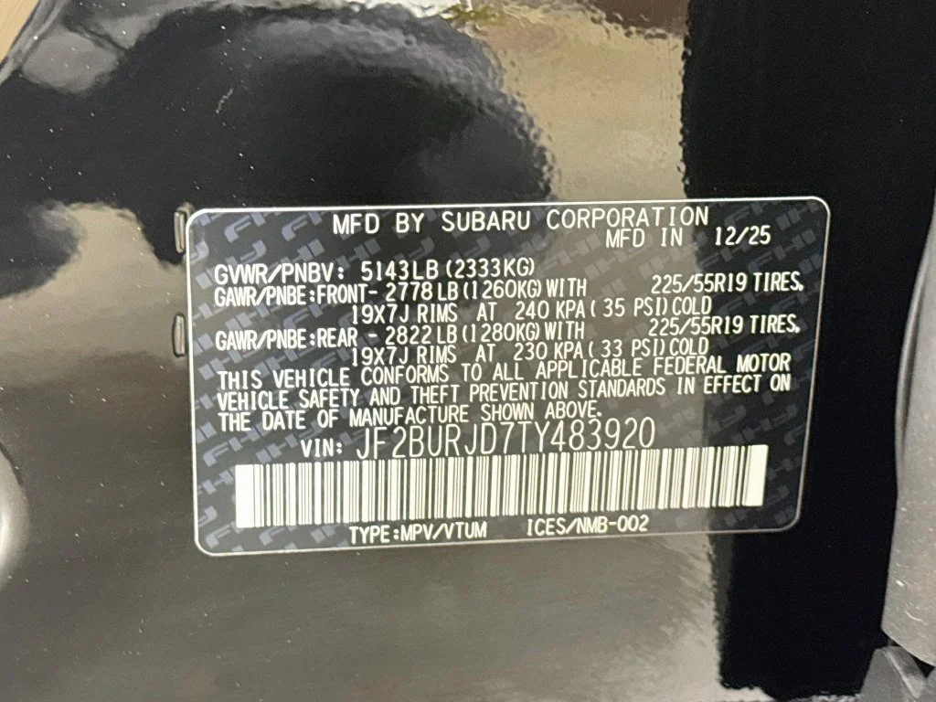 Certified Used 2026 Black Subaru Touring XT image 43