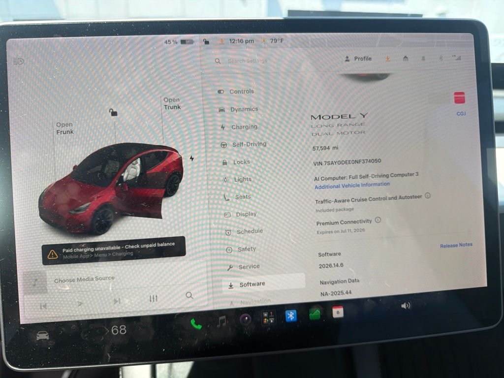 Used 2022 Red Multi-Coat Tesla Long Range image 9