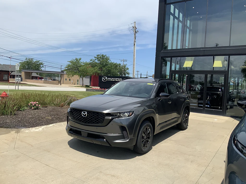 New 2026 Machine Gray Metallic Mazda Premium AWD image 3