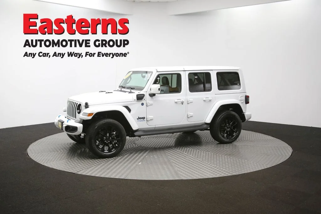 Used 2021 White Jeep Unlimited Sahara High Altitude 4xe image 58