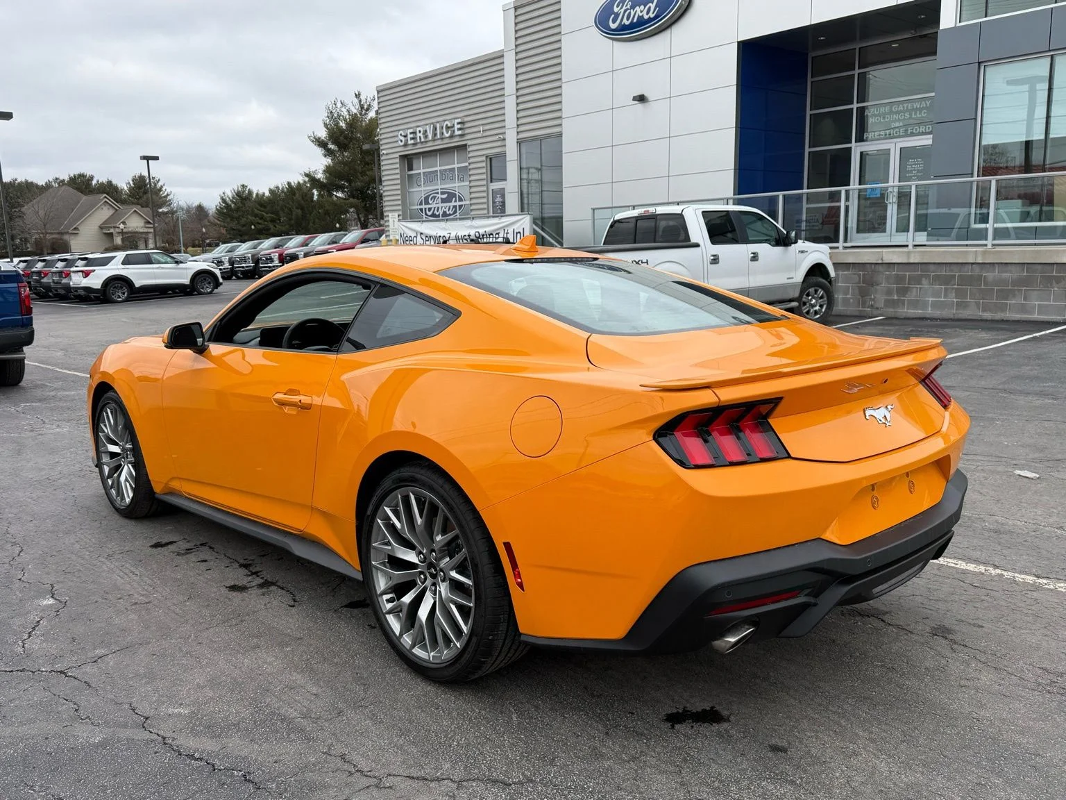 New 2026 Orange Fury Metallic Tri-coat Ford EcoBoost® Premium Fastback image 4