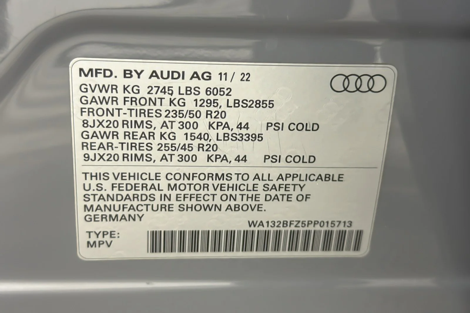 Used 2023 Pebble Gray Audi Premium Plus 50 quattro image 27