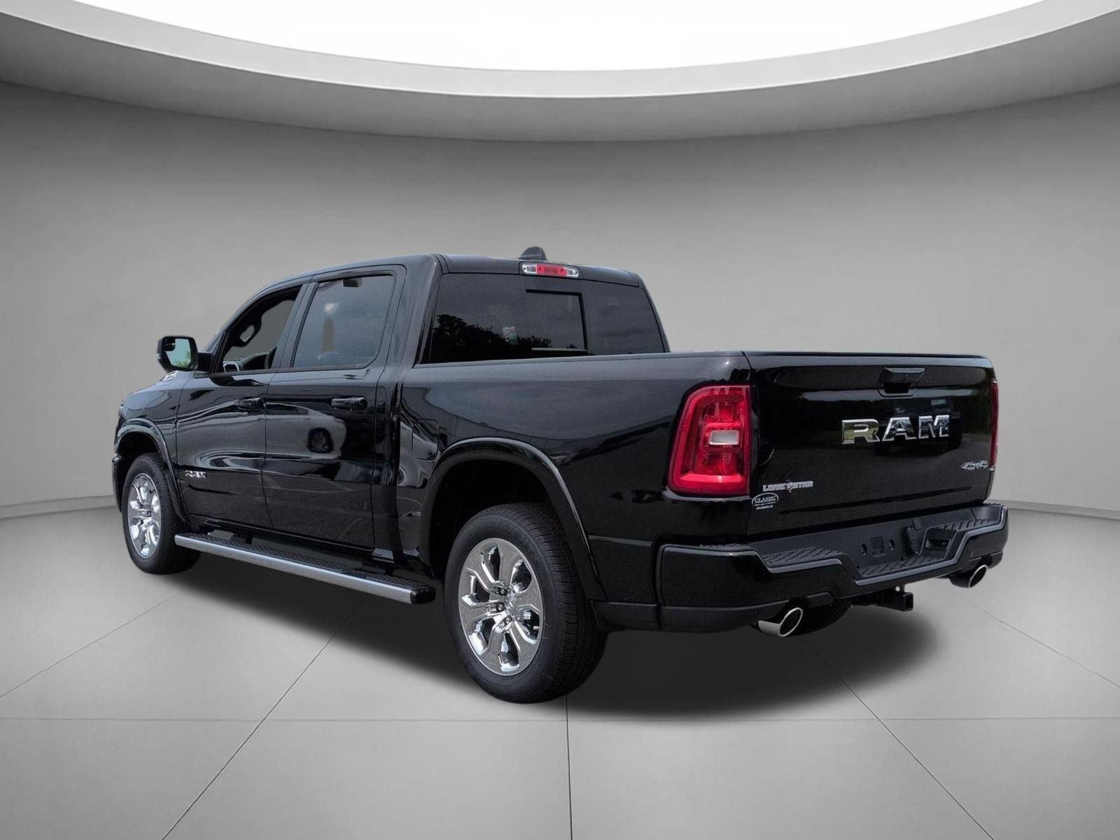 New 2026 Diamond Black Crystal Pearl-Coat Exterior Paint RAM Lone Star image 3