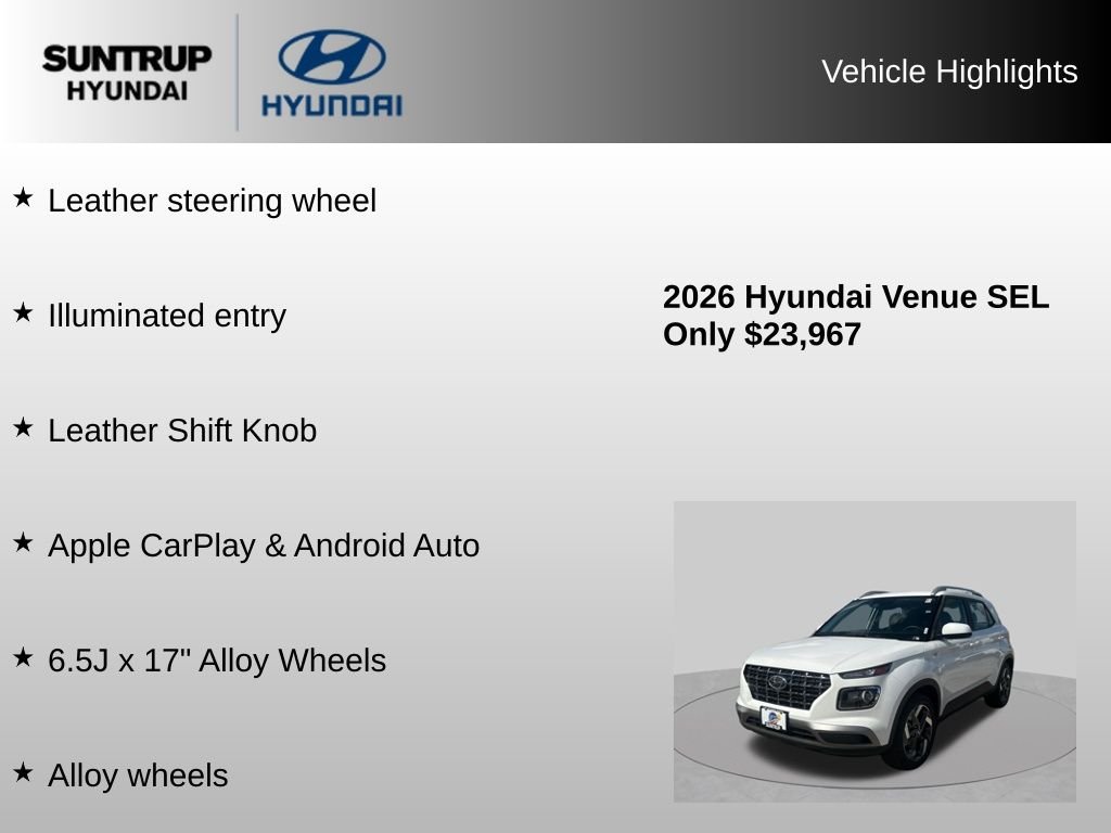 Used 2026 Lunar White Hyundai SEL image 16