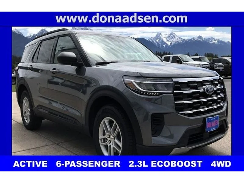 New 2026 Carbonized Gray Metallic Ford Active image 1