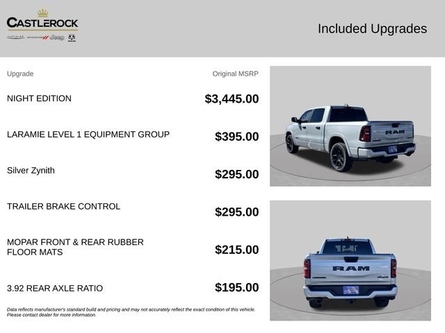 New 2026 Silver Zynith Exterior Paint RAM Laramie image 6