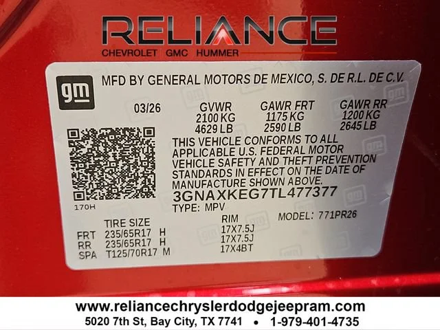 New 2026 Radiant Red Tintcoat Chevrolet ACTIV image 9