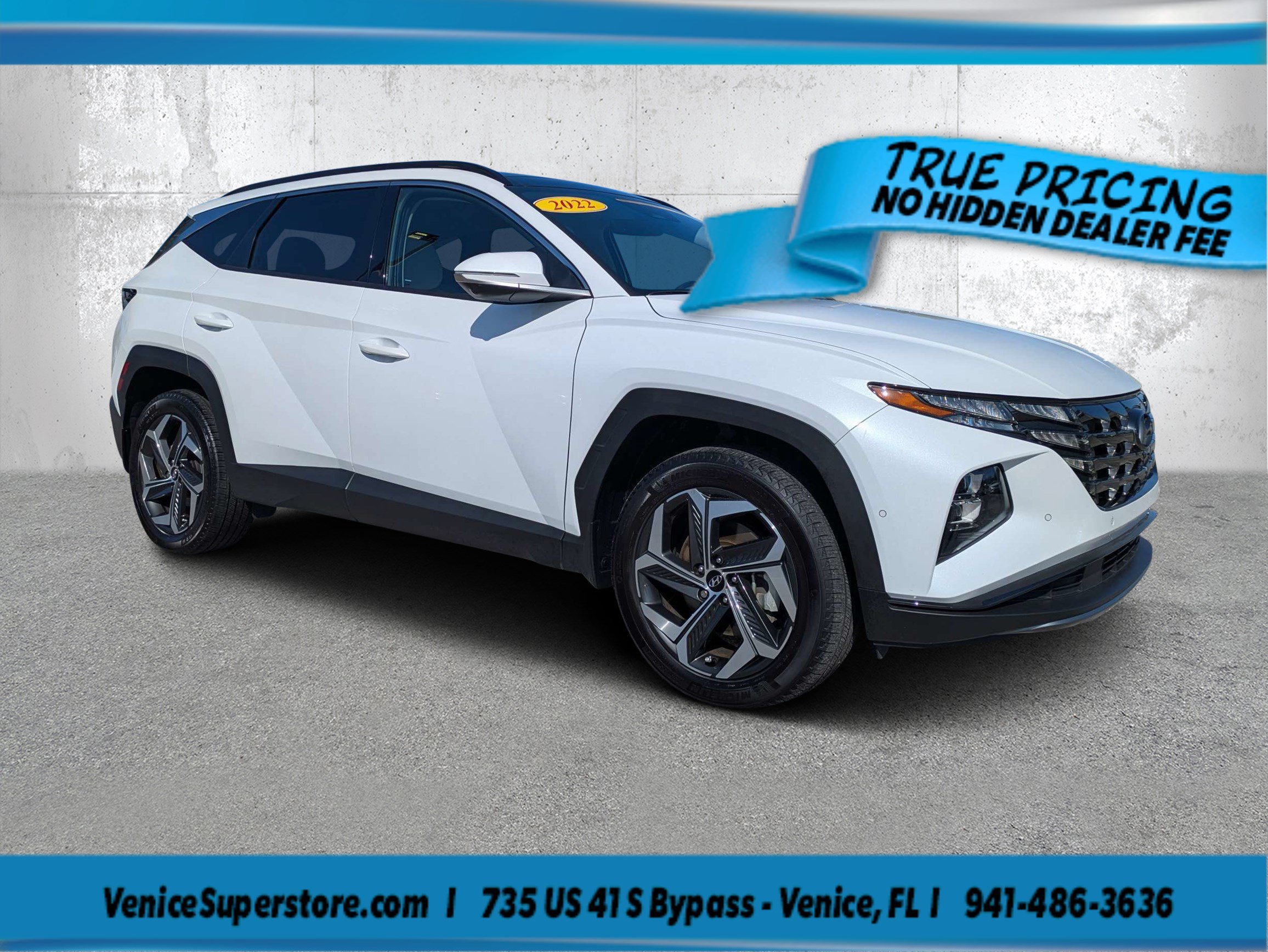 Used 2022 Quartz White Hyundai Limited image 1
