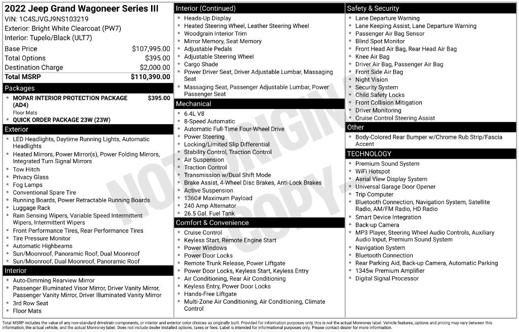Used 2022 White Jeep Series III image 4