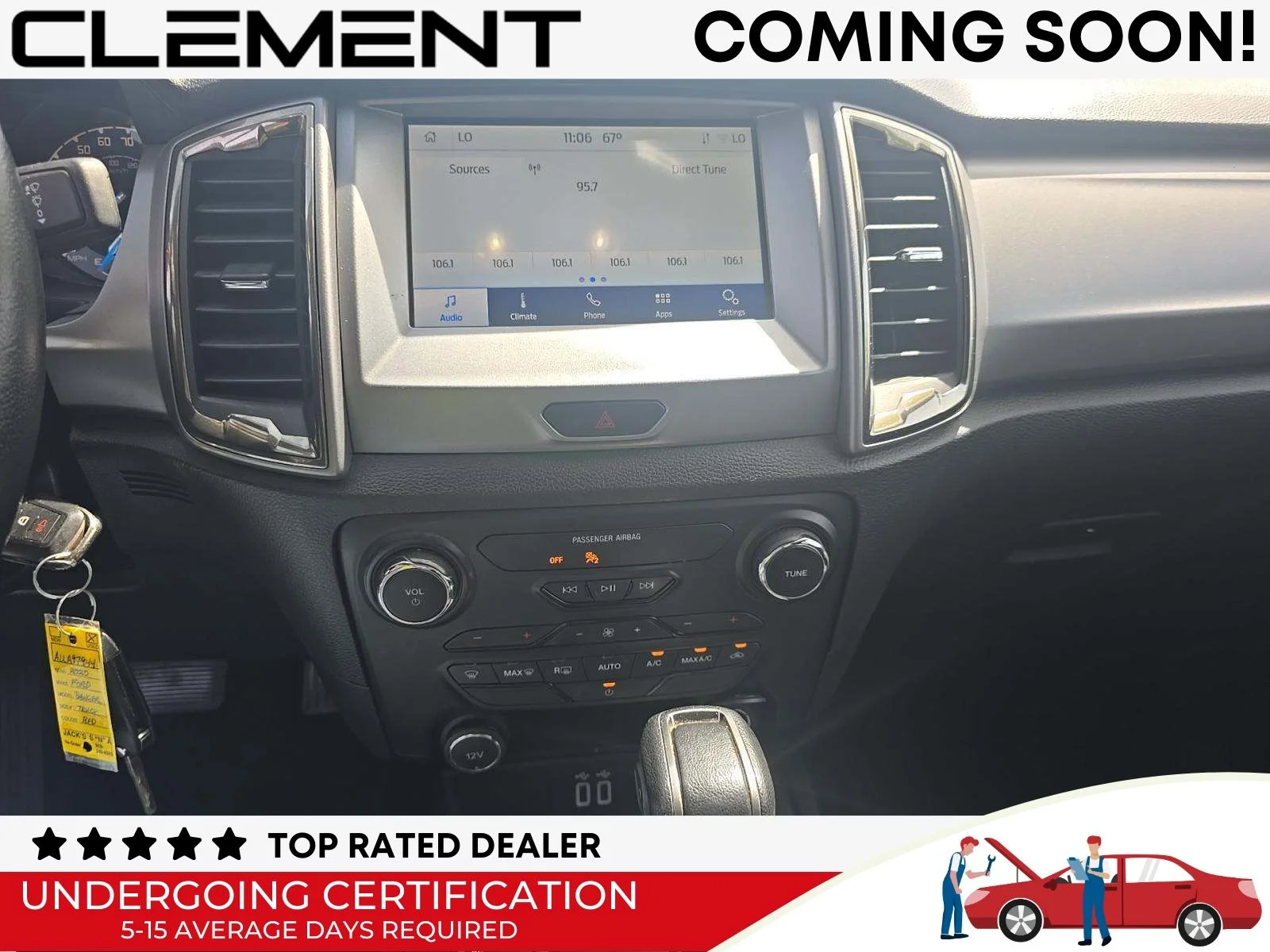 Used 2020 Red Metallic Ford XLT image 3