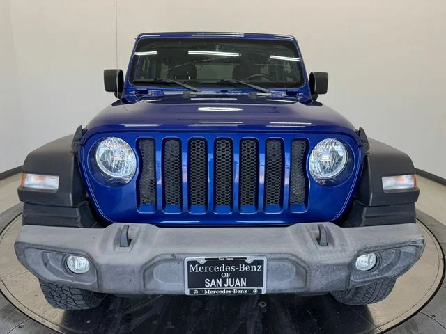 Used 2020 Ocean Blue Metallic Clearcoat Jeep Unlimited Sport S image 14