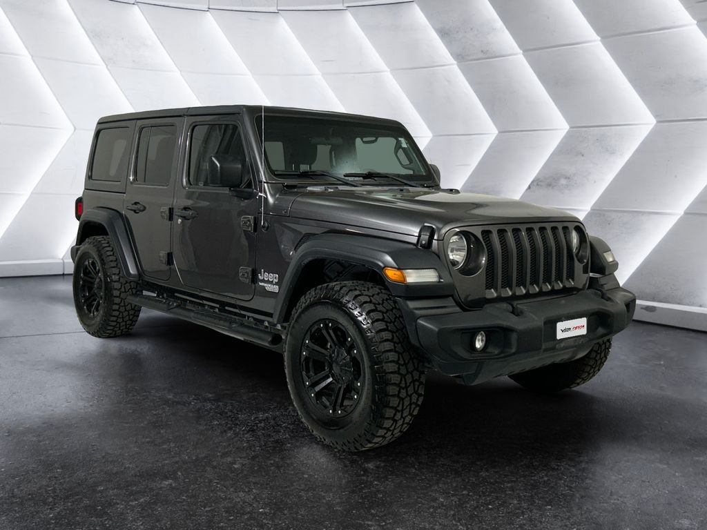 Used 2020 Gray Jeep Unlimited Sport S image 1