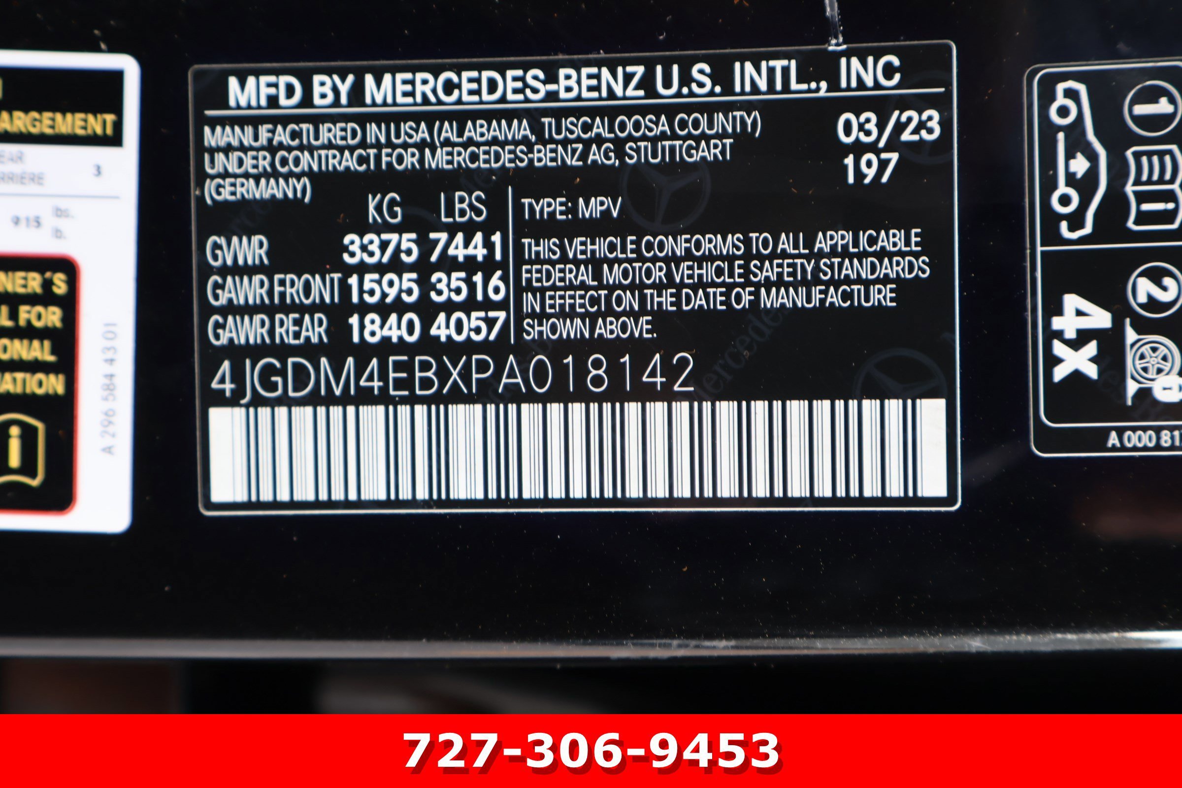 Certified Used 2023 Obsidian Black Metallic Mercedes-Benz EQS 580 image 30