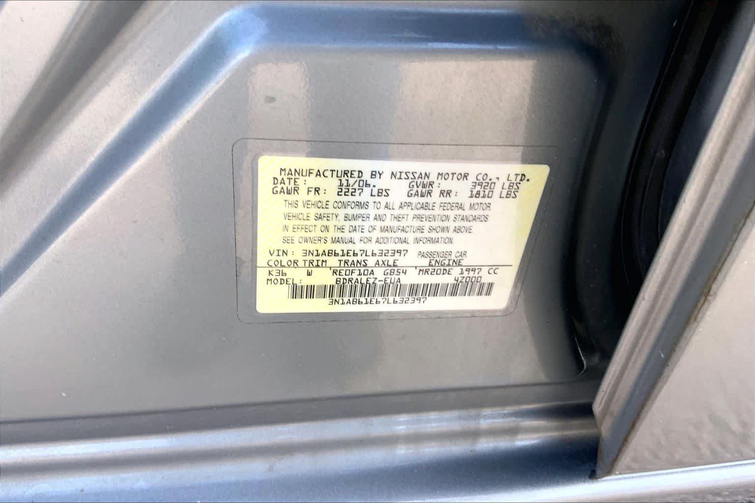 Used 2007 Blue Onyx Metallic Nissan 2.0 SL image 32