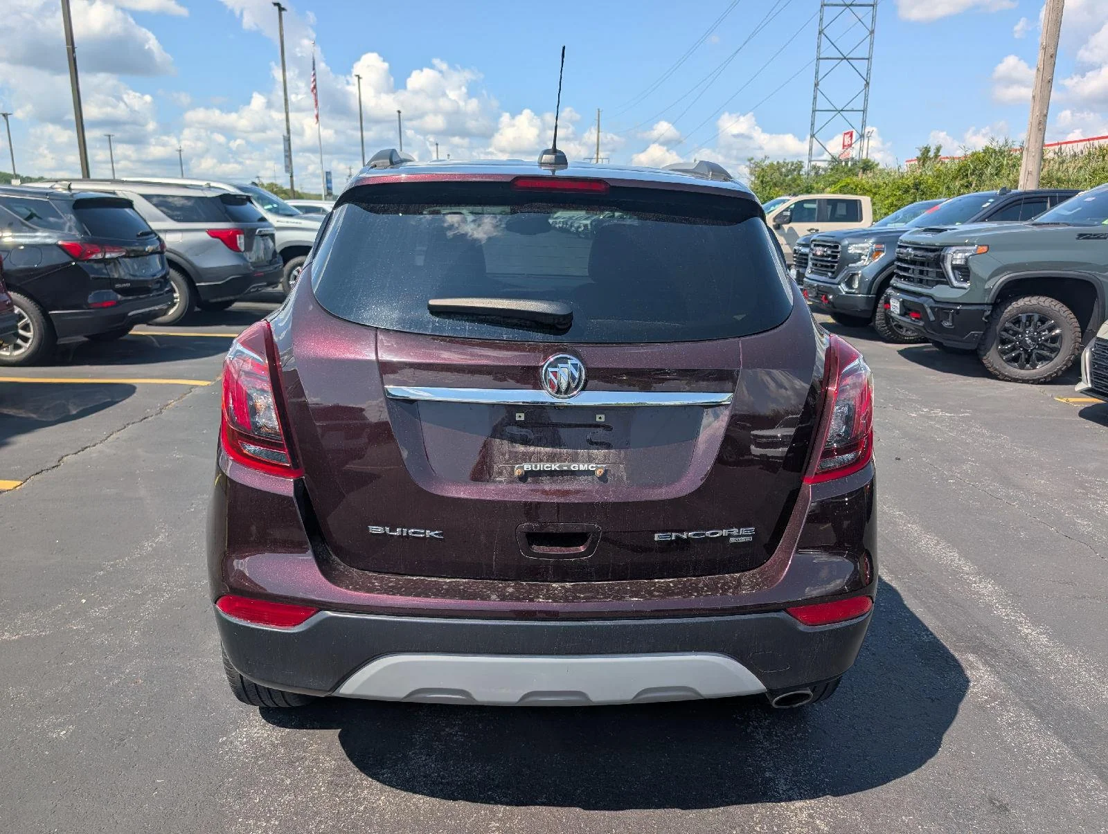 Used 2018 Black Cherry Metallic Buick Preferred image 7