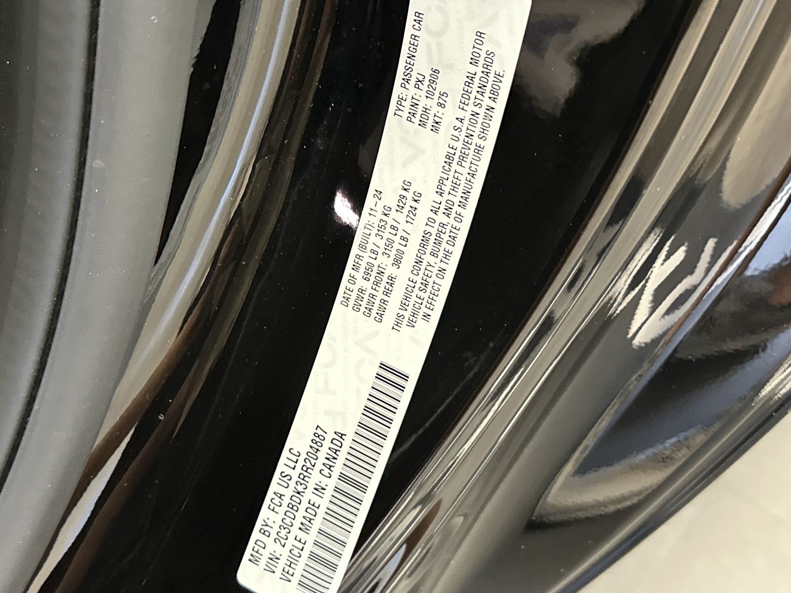 New 2024 Diamond Black Crystal Pearlcoat Dodge Scat Pack image 32