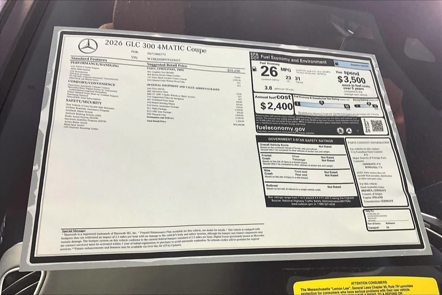 New 2026 Graphite Grey Metallic Mercedes-Benz GLC 300 image 18
