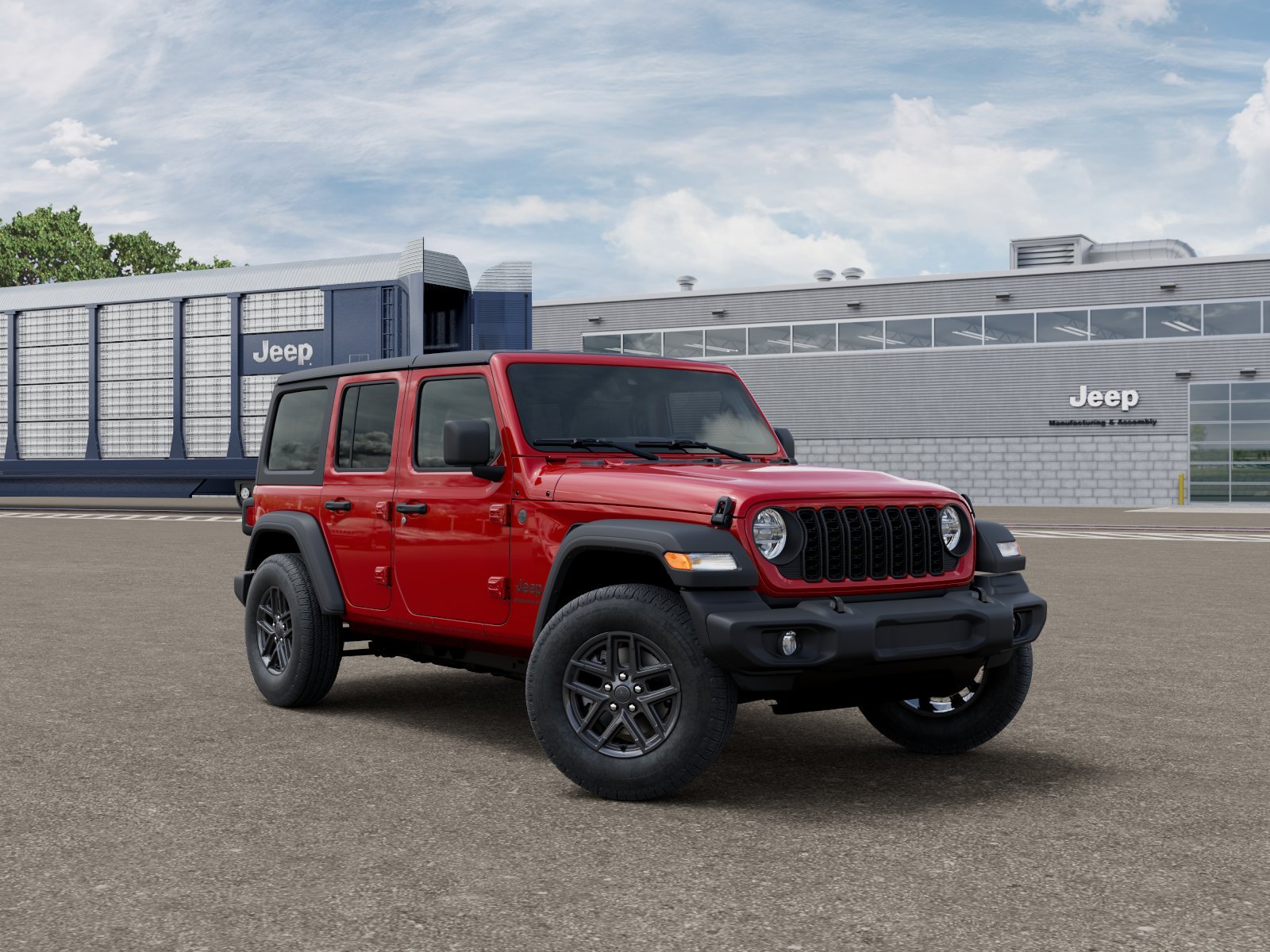 New 2026 Firecracker Red Clear-Coat Exterior Paint Jeep Sport S image 5