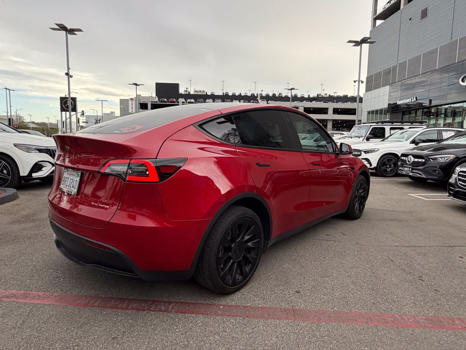 Used 2020 Red Multi-Coat Tesla Performance image 4