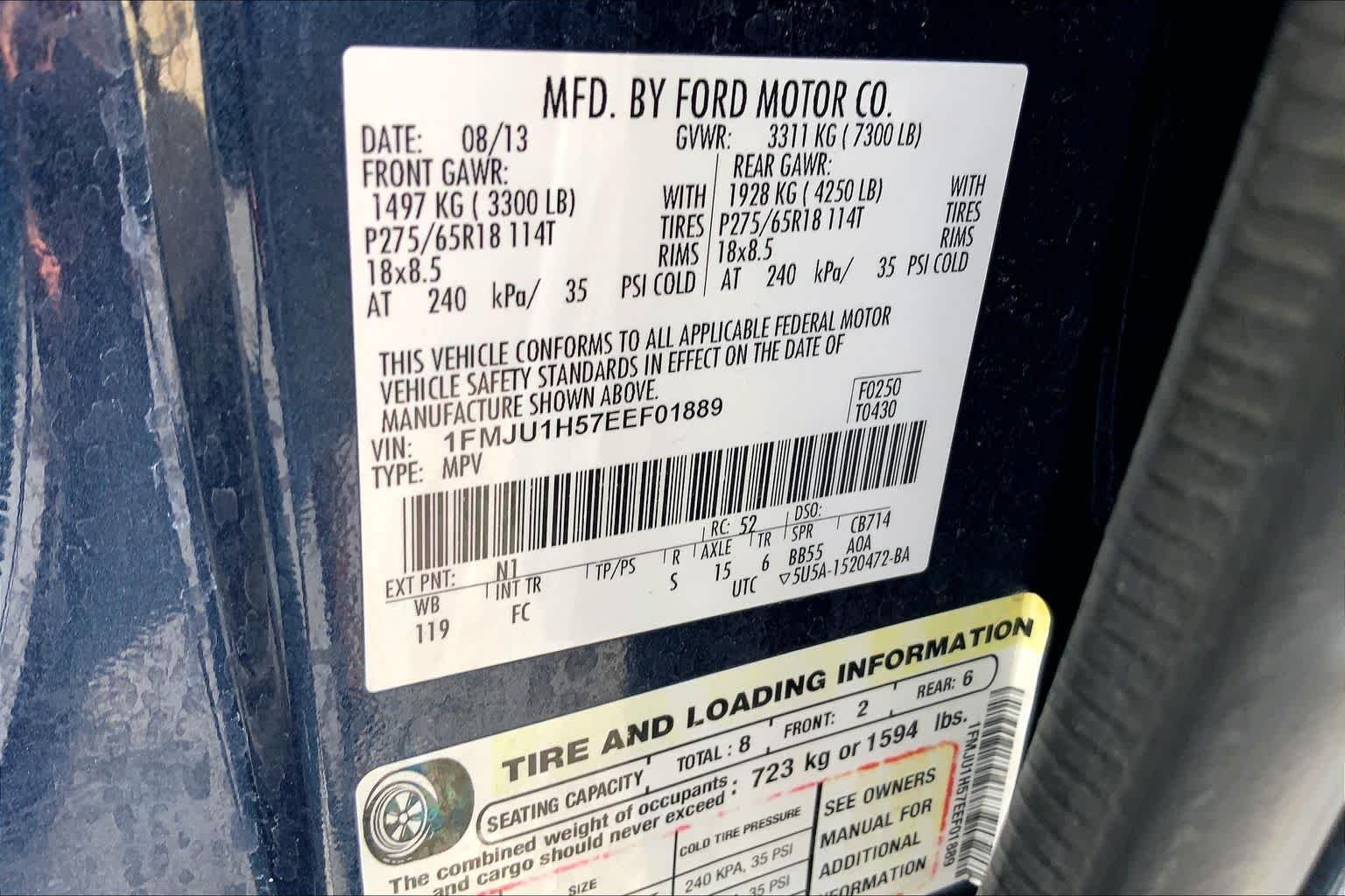 Used 2014 Blue Jeans Metallic Ford XLT image 27