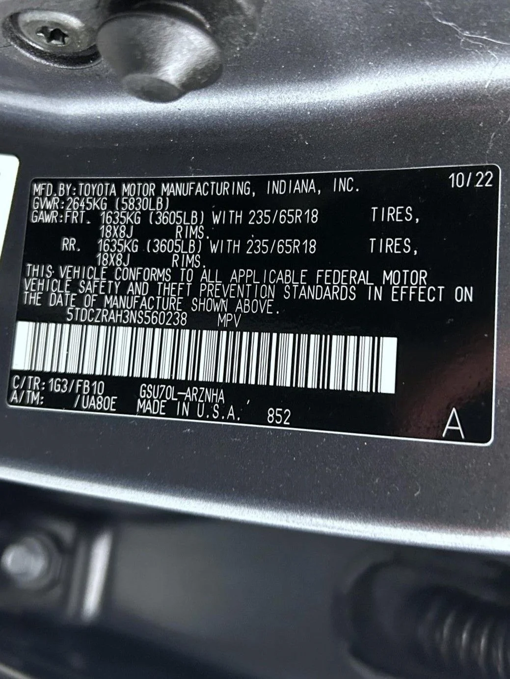 Used 2022 Gray Toyota L image 28