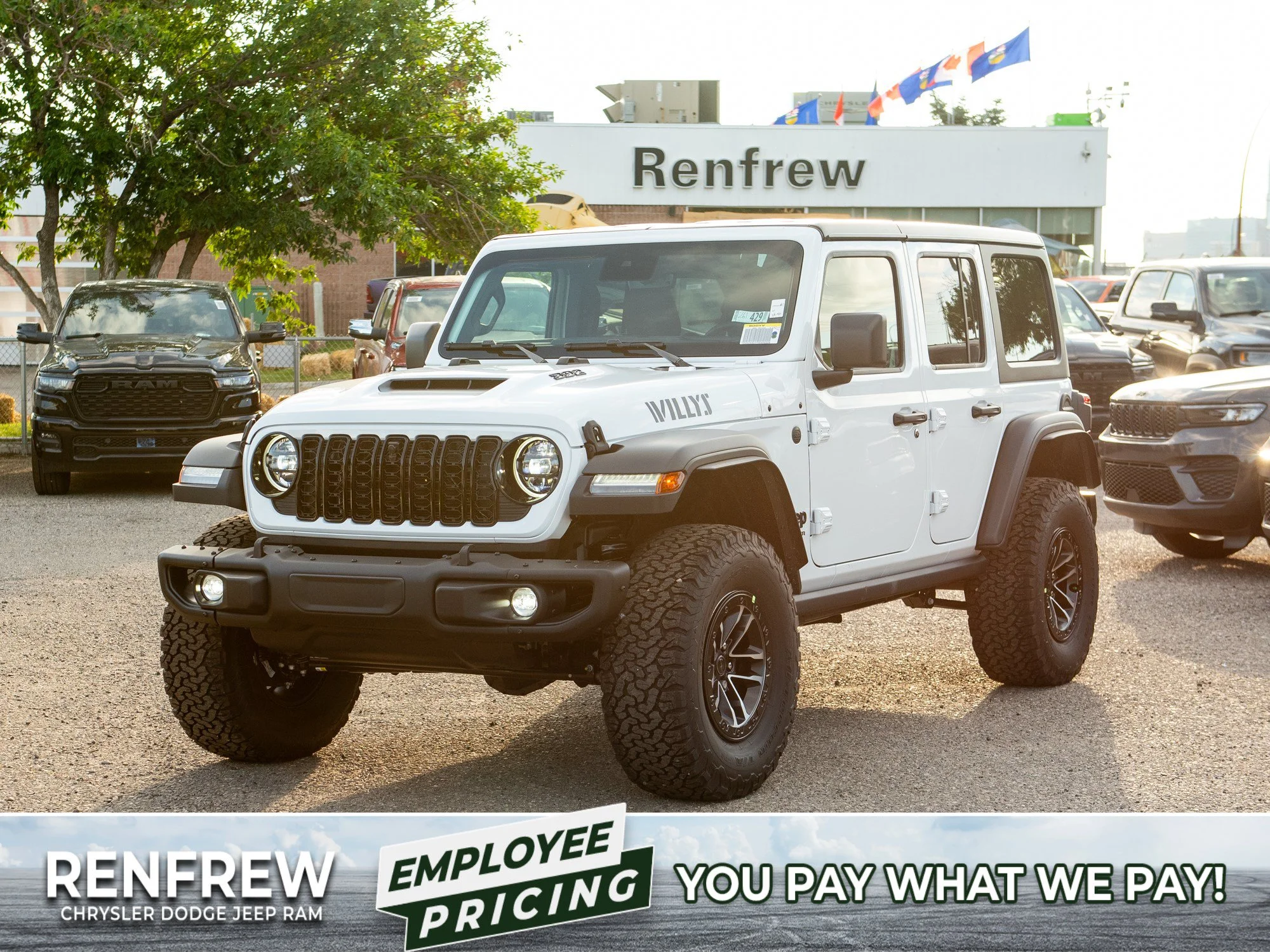 New 2026 White Jeep Willys 392* 470 HORSEPOWER, Nappa Leather, Steel Bumpers image 1