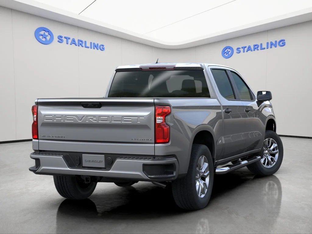 Used 2025 Sterling Gray Metallic Chevrolet Custom image 4