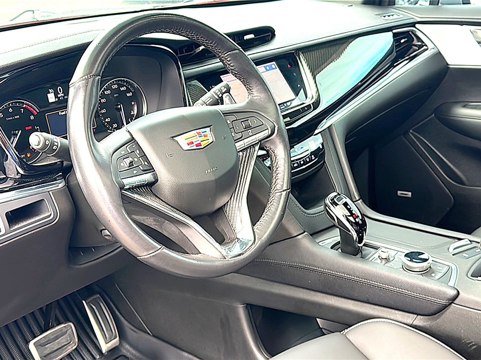 Used 2024 Argent Silver Metallic Cadillac AWD Sport image 12