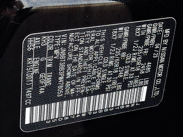 Used 2023 Black Nissan SV image 26