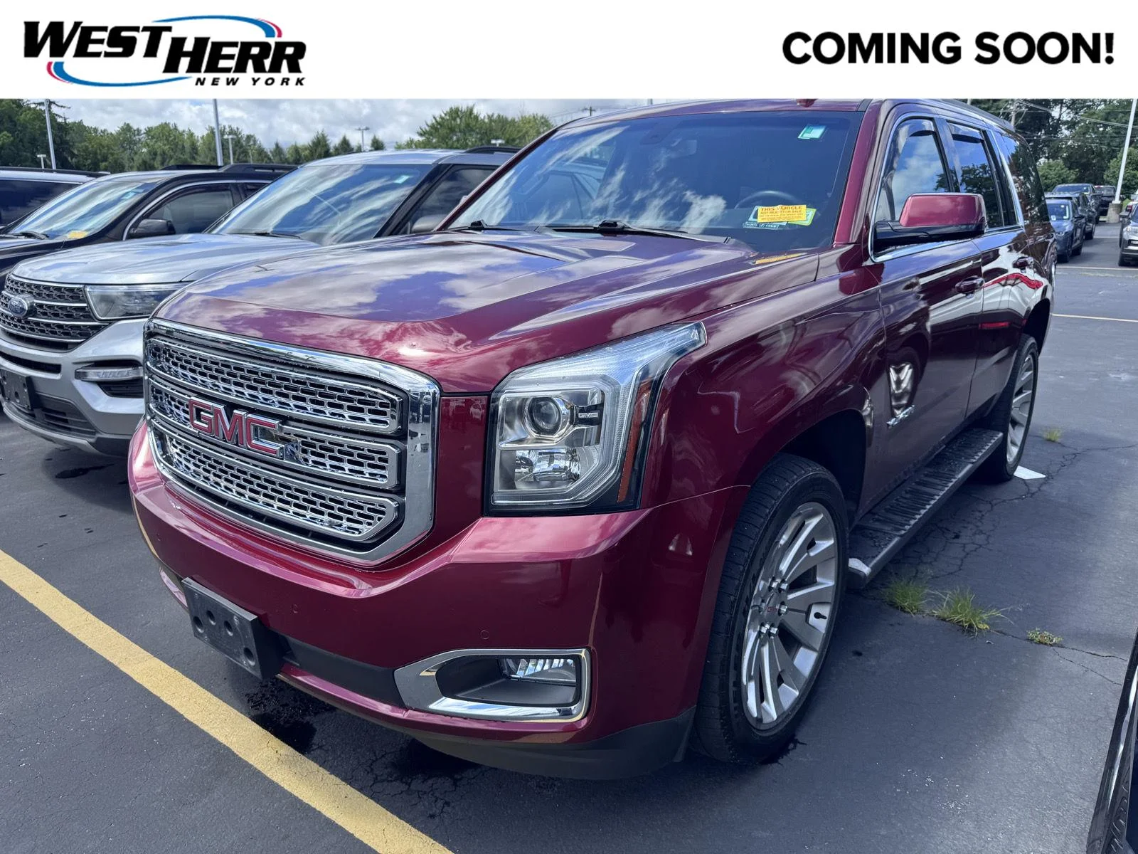 Used 2020 Crimson Red Tintcoat GMC SLE image 1