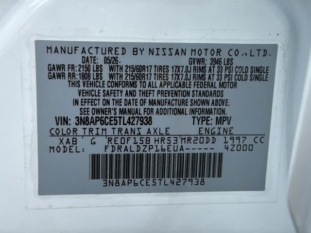 New 2026 White Nissan SV image 31