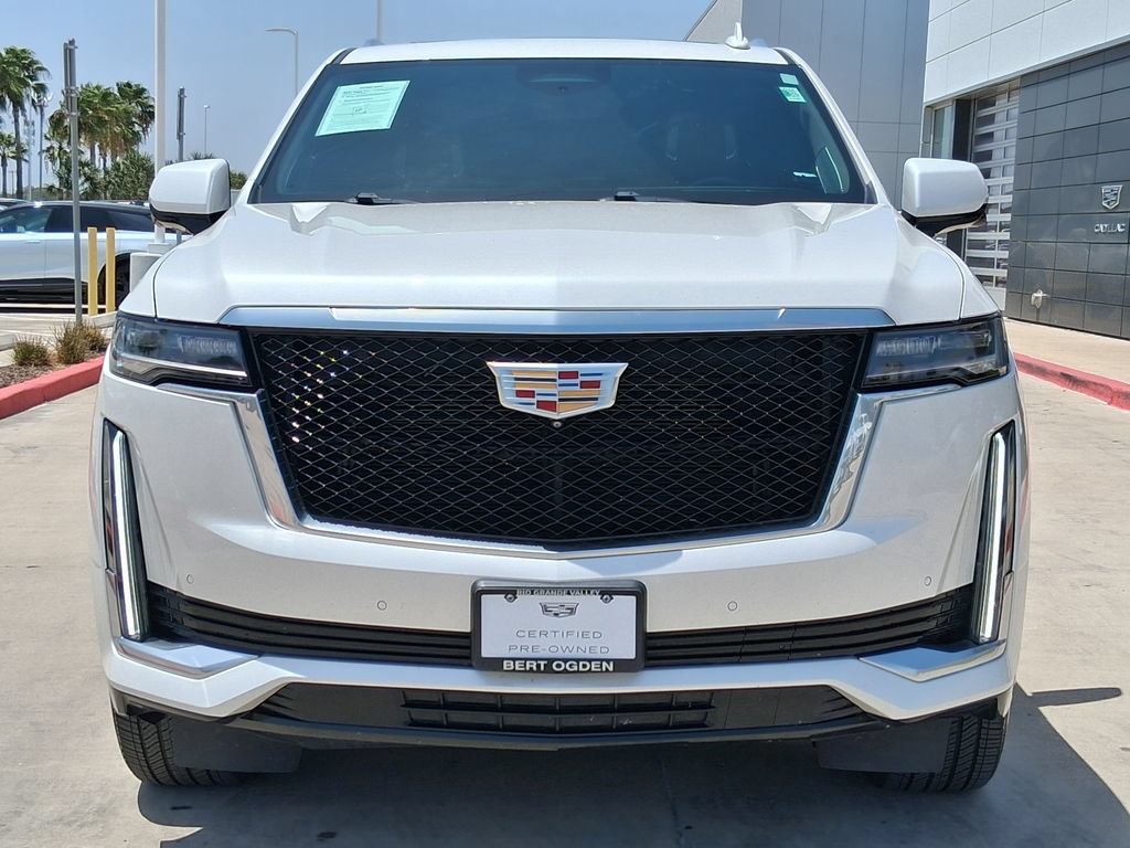 Used 2022 CRYSTAL WHITE TRICOAT Cadillac Premium Luxury image 2