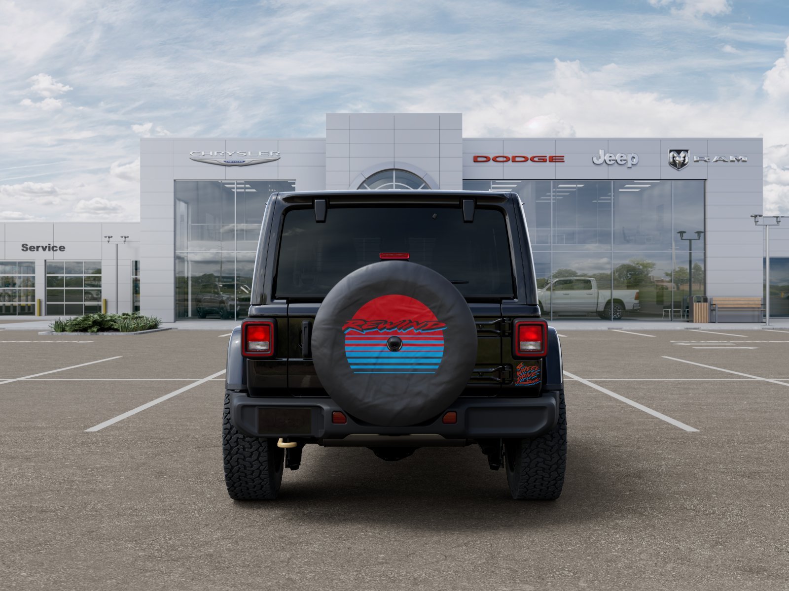 New 2026 Black Clear-Coat Exterior Paint Jeep Rewind image 22