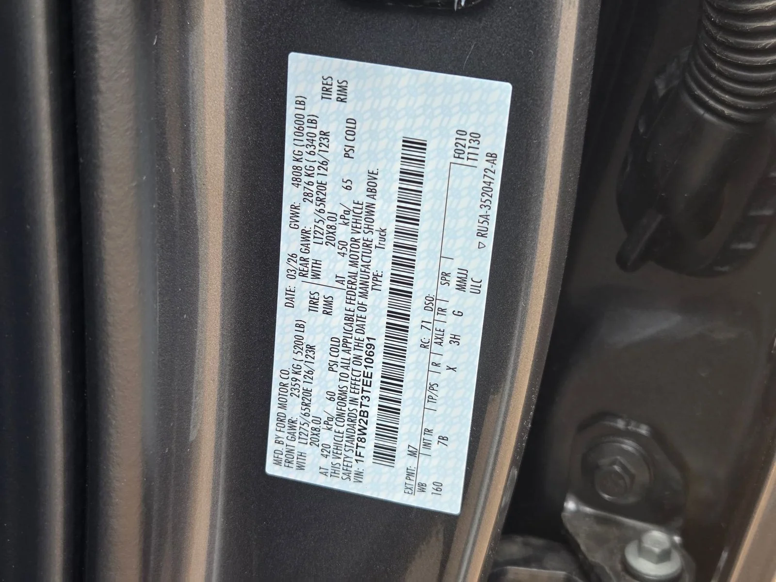 New 2026 Carbonized Gray Metallic Ford F-250® Platinum® image 31