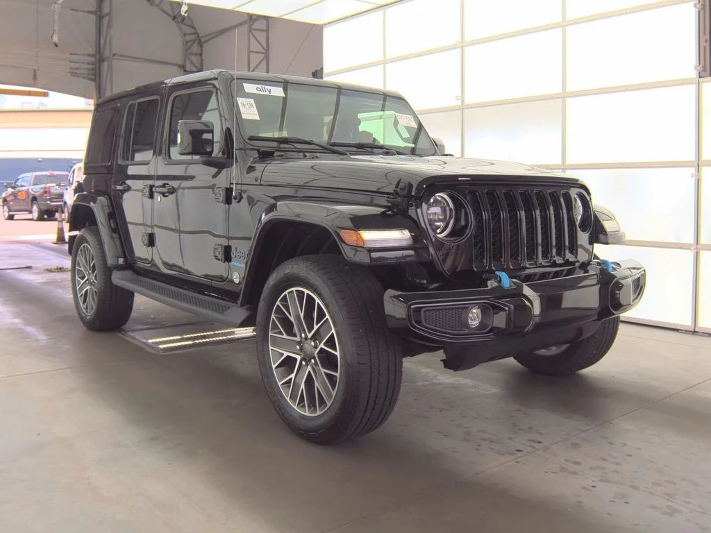 Used 2023 Black Jeep Sahara 4xe image 3