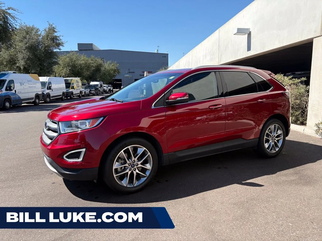 Used 2018 Red Ford Titanium image 1