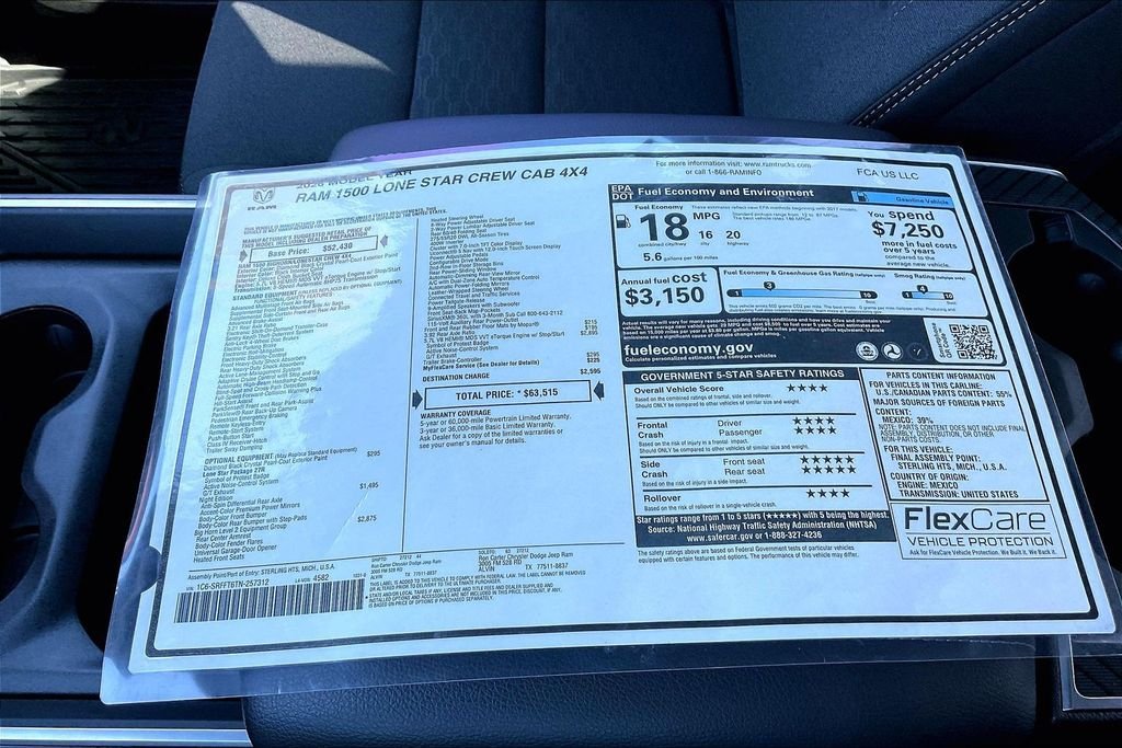 New 2026 Ram 1500 Big Horn/Lone Star 4D Crew Cab