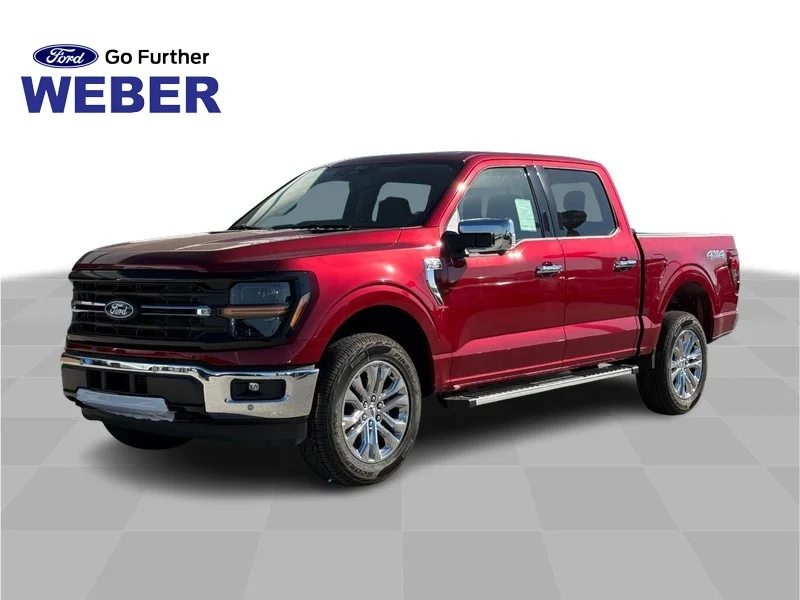 New 2026 Ruby Red Metallic Tinted Clearcoat Ford XLT 4WD SuperCrew 5.5