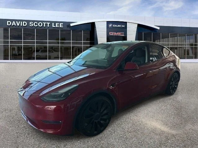 Used 2023 Red Tesla Performance image 3