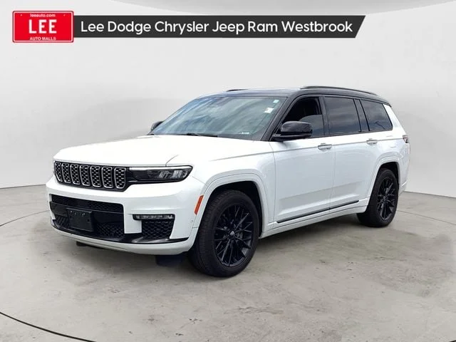 Used 2023 Bright White Clearcoat Jeep Summit image 1