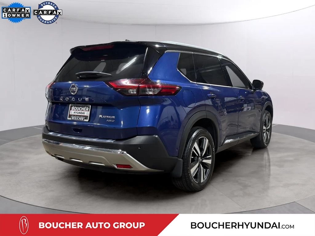 Used 2021 Caspian Blue Metallic/Super Black Nissan Platinum image 3
