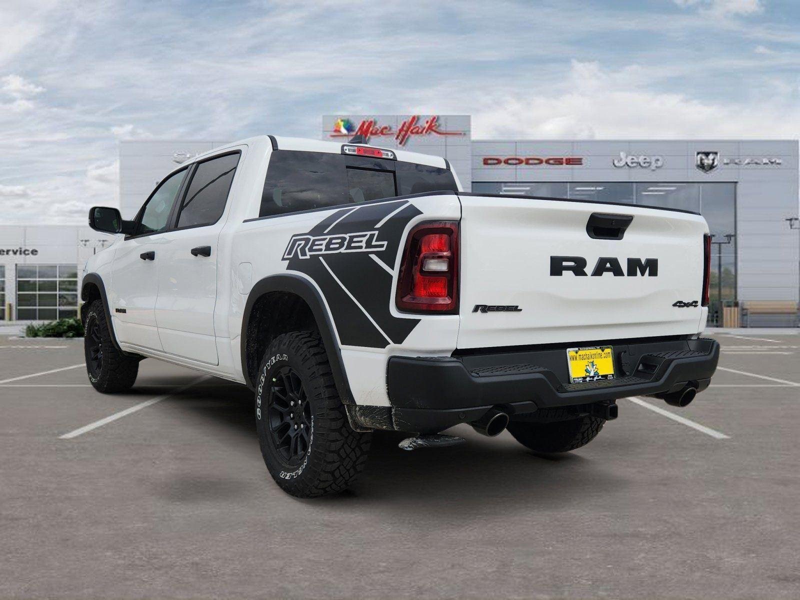 New 2026 Bright White Clear-Coat Exterior Paint RAM Rebel image 3