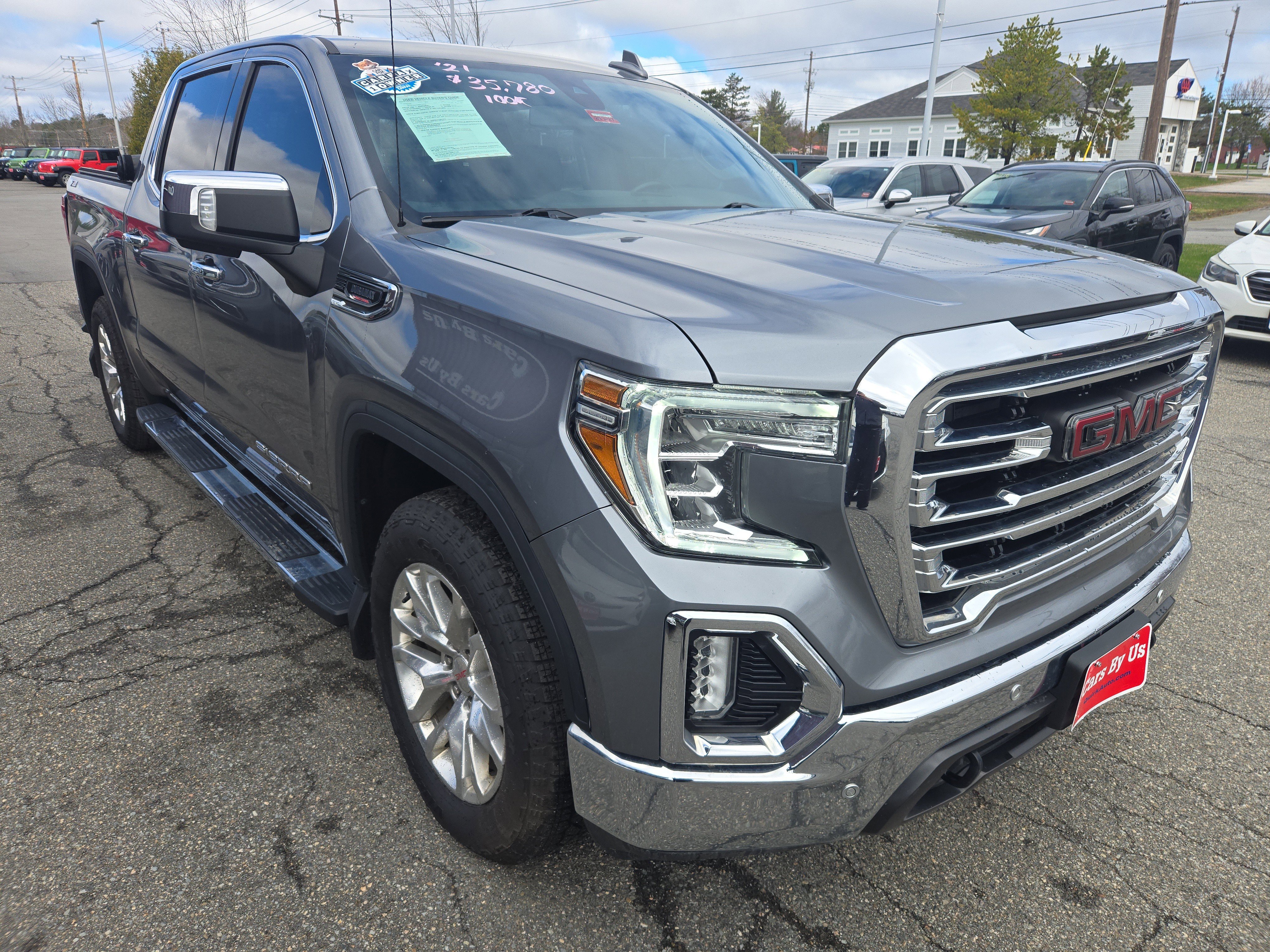 Used 2021 Satin Steel Metallic GMC SLT image 4