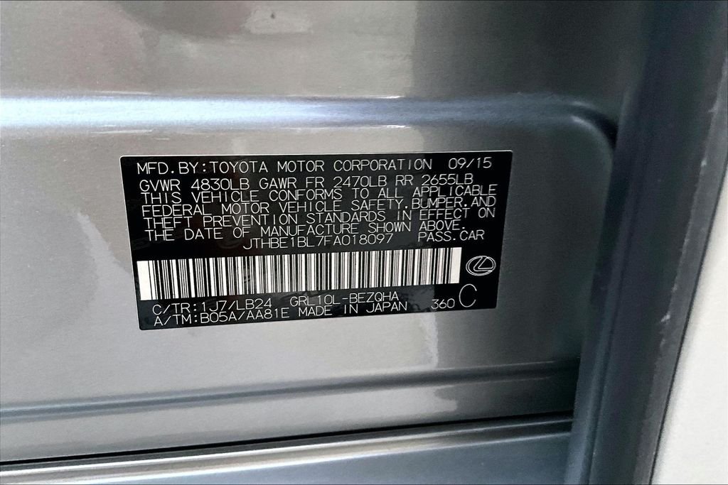 Used 2015 Atomic Silver Lexus 350 image 17