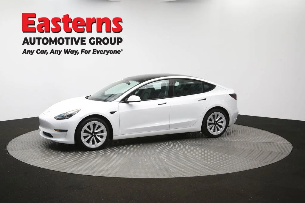 Used 2021 White Tesla Standard Range Plus image 52