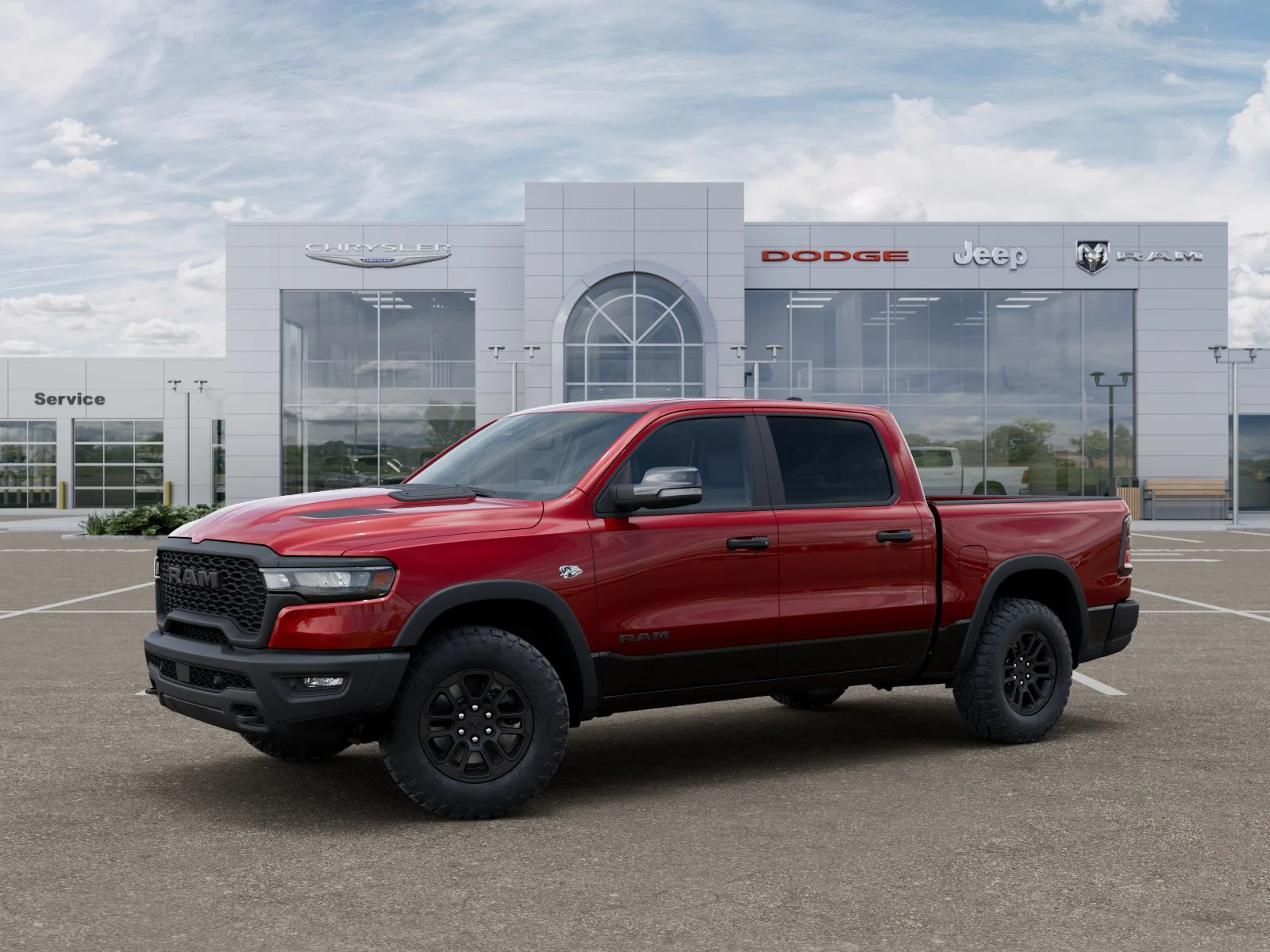 New 2026 Molten Red Pearl-Coat Exterior Paint RAM Rebel image 38