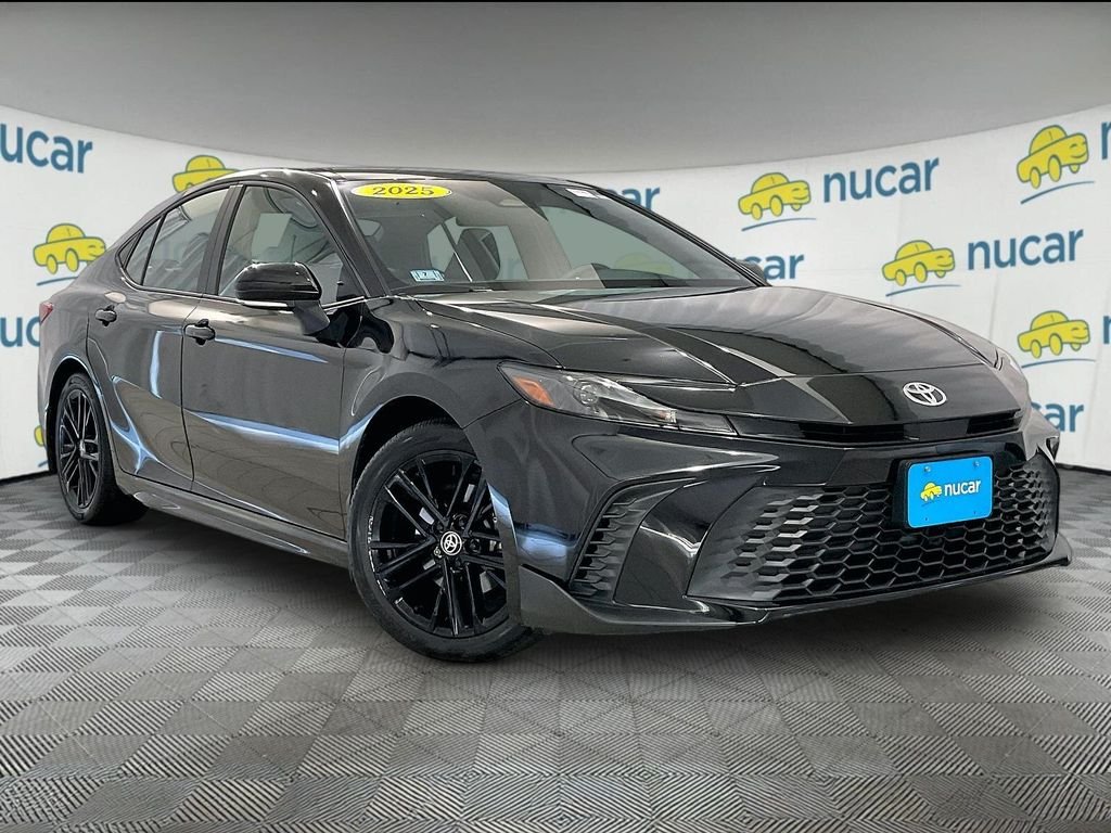 Used 2025 Midnight Black Metallic Toyota SE image 1