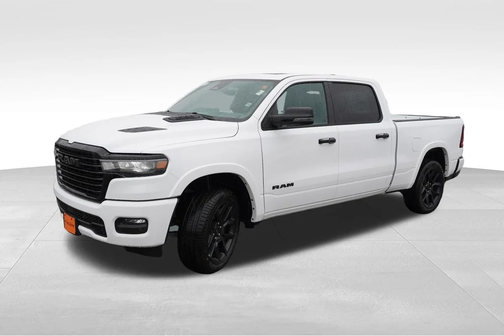 New 2026 Bright White Clear-Coat Exterior Paint RAM Laramie image 7